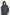 Model trägt sportive dunkelblaue Steppjacke für Damen mit Kapuze zu dunkelblauer Jeans – Detailaufnahme von Front